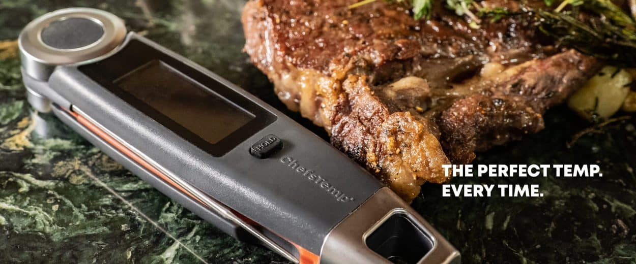 Accurate digital meat thermometer for optimal cooking and food safety.