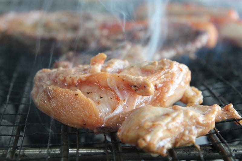 Chefstemp-grilling chicken