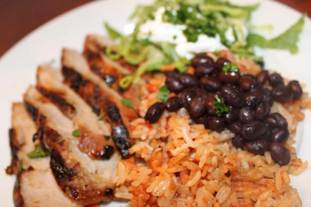 Chefstemp Cuban Pork Loin with Rice and Black Beans