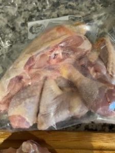 Vacuum-sealed raw chicken, ideal for sous vide cooking and food safety.