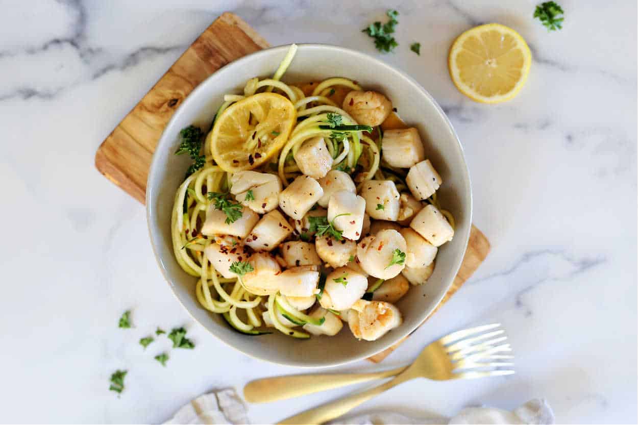 chefstemp scallops in lemon butter
