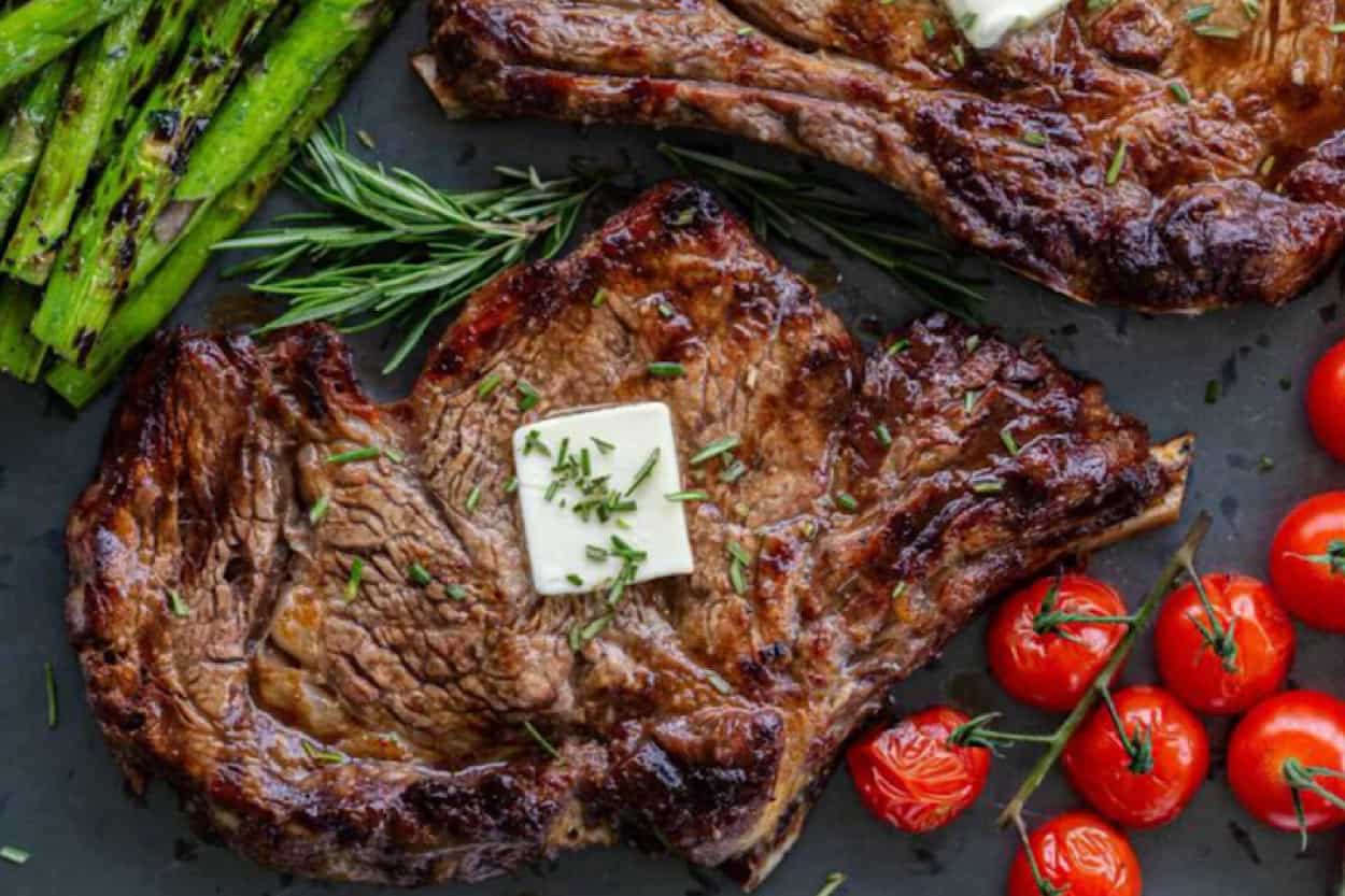 A juicy, perfectly cooked steak