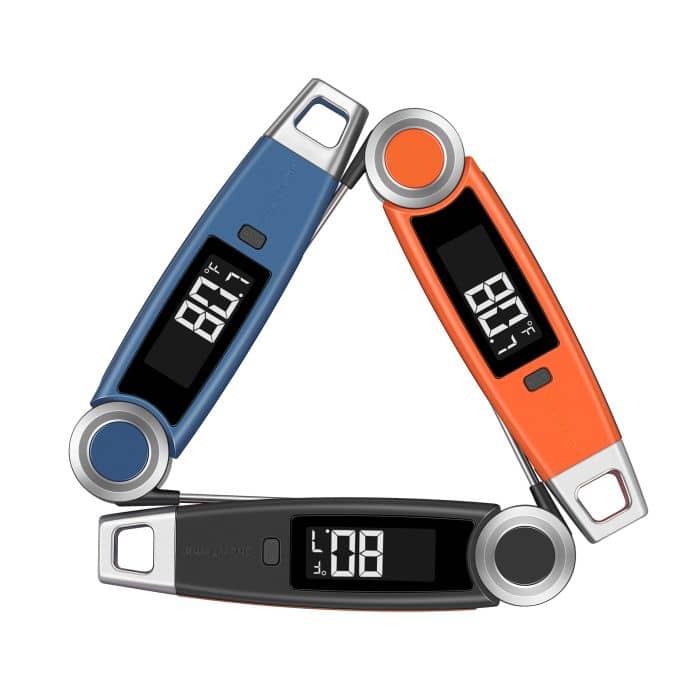 Digital meat thermometers for cooking and grilling, accurate temperature measuring tools.