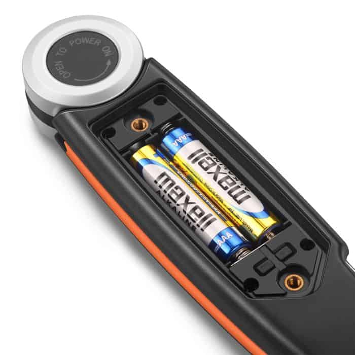 Battery-powered infrared thermometer for accurate cooking temperature measurement at ChefsTemp.