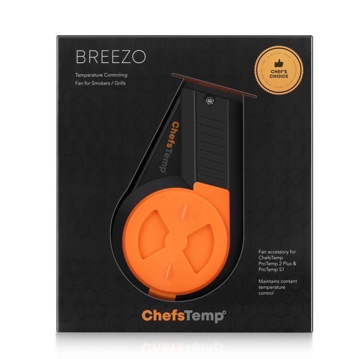 Temperature control fan for smokers and grills, ChefsTemp Breezo.