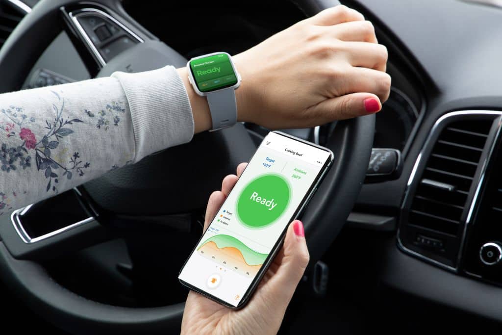 Smart cooking thermometer and app for optimal grill and kitchen temperature control.