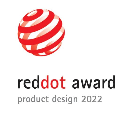 Red Dot Award 2022 logo for innovative product design by ChefsTemp.