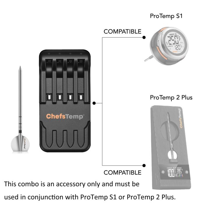2nd-Gen Probe & 4-in-1 Charger Combo – Replacement Accessory for ProTemp S1 or ProTemp 2 Plus - Image 3