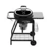 Wireless grilling thermometer with digital display and timer for perfect cooking.